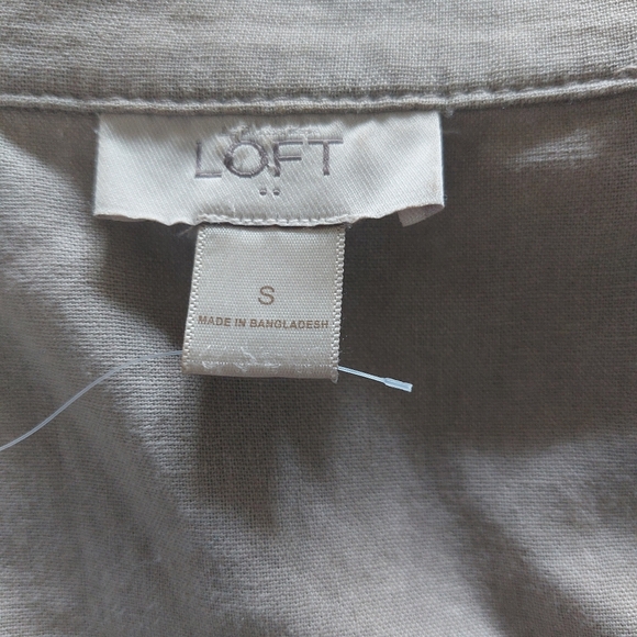 LOFT Ruffle Military Neru Jacket Linen Size Small - Picture 11 of 16